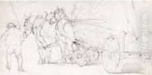 A Horse And Cart by John Constable