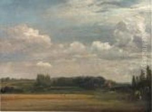 View Towards The Rectory, From East Bergholt House