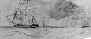 Shipping In The Thames Or Medway by John Constable
