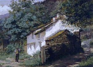 Easedale Cottage by Georges Sheridan Knowles