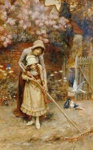 Many Hands Make Light Work by Georges Sheridan Knowles