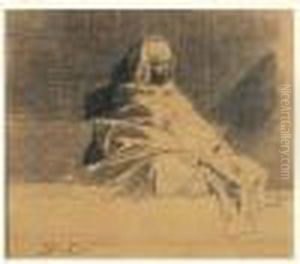 Arabe Assis by Benjamin Jean Joseph Constant