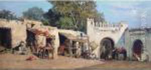Merchants By A Town Gate by Benjamin Jean Joseph Constant