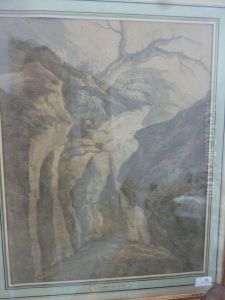 Chemin Dans Les Rochers. by Jean Antoine Constantin D'Aix