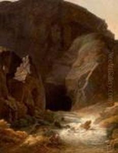 Pecheurs Aux Abords D'une Grotte A Fontaine - De - Vaucluse