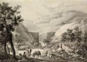 La Muraille Des Romains Du Tolonet Pres D'aix by Jean Antoine Constantin D'Aix