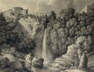 Trois Jeunes Femmes Se Baignant by Jean Antoine Constantin D'Aix