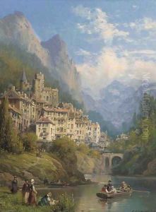 A lakeside town in Piemonte