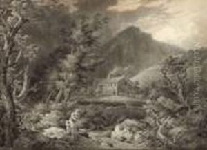 Le Debut De L'orage (site Provencal) by Jean Antoine Constantin D'Aix