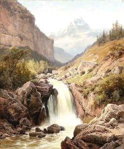 A mountainous ravine