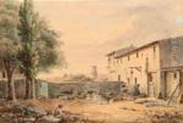 Cour De Ferme Dans La Campagne Aixoise. - view 1