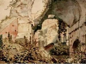 Berger Avec Son Troupeau Dans Le Colisee by Jean Antoine Constantin D'Aix