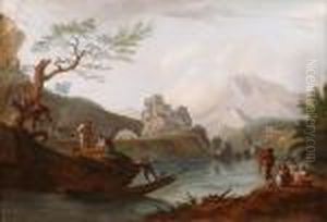 Chteau Etpecheurs Au Bord Du Lac