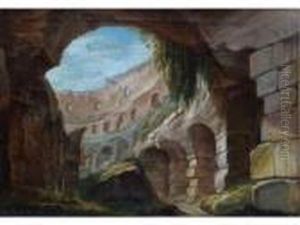 Interieur Du Colisee. by Jean Antoine Constantin D'Aix