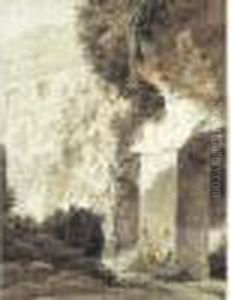 Personnage Dans Les Ruines Du Colisee by Jean Antoine Constantin D'Aix