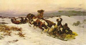 Return from the Hunt by Bodhan Von Kleczynski