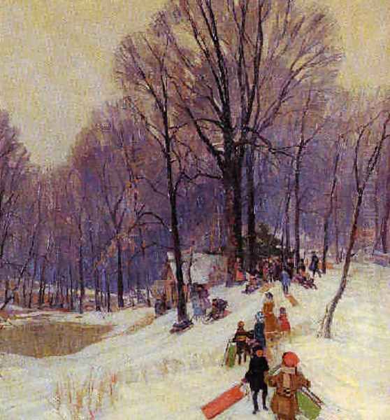 Winter sledding - view 1