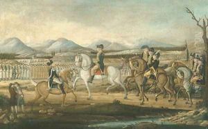Washington Reviewing the Western Army at Fort Cumberland, Maryland by Frederick Kemmelmeyer