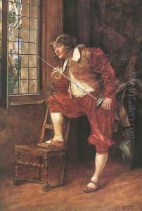 Figure from the Period of Louis XIII 1897 by Bertalan Karlovszky