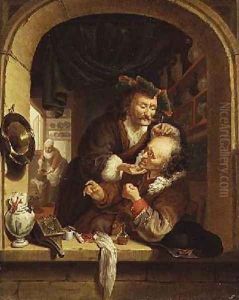 The Barber Surgeon by Issac Koedyck (Koedijck)