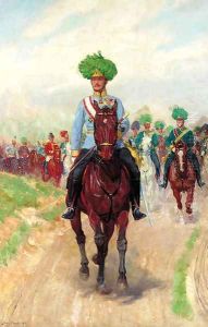 Karl I leading his troops by Ludwig Koch