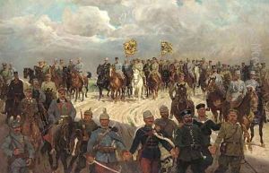 Off to battle by Ludwig Koch