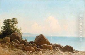 Rocky Bay with tranquil Sea by Gavril Kondratenko
