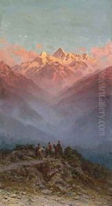 View of the Mountains of the Caucasus by Gavril Kondratenko