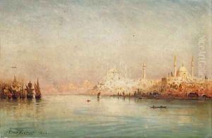 On the Golden Horn before the Sulemymaniye Mosque, Istanbul