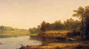 Boating on the Wissahickon by Charles Wilson Knapp
