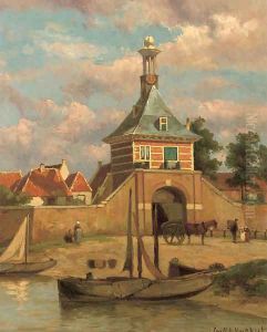 A city gate in Gorinchem