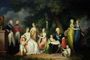Paul I 1754-1801 Maria Feodorovna 1759-1828 and their Children by Gerhard von Kugelgen