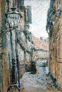 Street at Teilfeld by Gotthardt Kuehl