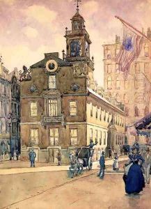 The State House from Park Street, Boston by James Kinsella