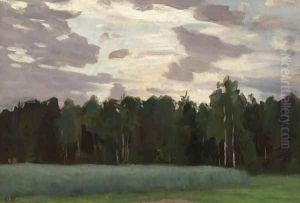 Landscape at Dusk by Nikolai Alexandrovich Klodt