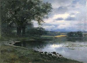 Landscape with a Pond by Nikolai Alexandrovich Klodt