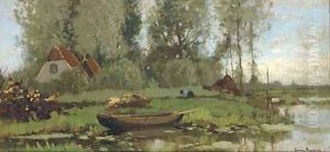 A peat digger at work by Cornelis Kuypers