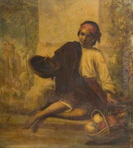 Boy Selling Fruit by William Knight Keeling