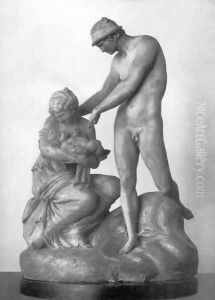 Mercury Nymph and Bacchus by Mikhail Kozlovski