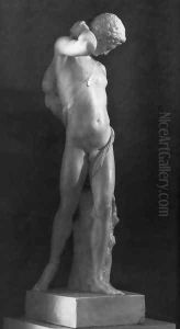 Le jeune berger et le lievre (view: B) (The young shepherd and the hare) by Mikhail Kozlovski