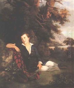 Portrait of Lorand Eotvos as a Young Man 1858 by Gusztav Keleti