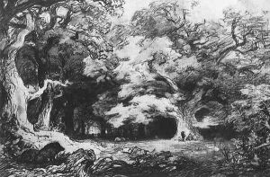 Park of the Banished study 1866-70 by Gusztav Keleti
