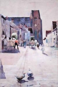 The Main Street Grez sur Loing by William Kennedy