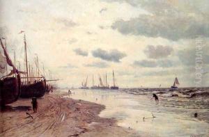 Plage de Scheveningen by Jan Theodore Kruseman