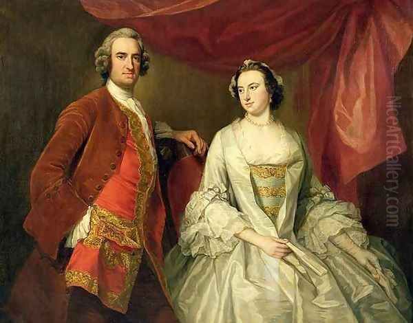 A Man and a Woman possibly of the Missing Family of Little Park House Wickham Hampshire - view 1