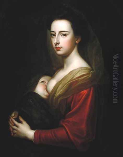 Portrait of Lady Mary Boyle 1566-1673 and Her Son Charles Boyle - view 1