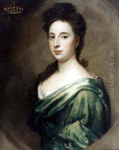 Portrait of Angelina Magdalena 1666-1736 2 by Sir Godfrey Kneller