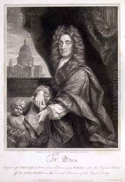 Portrait of Christopher Wren - view 1