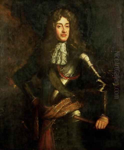 Portrait of King James II 1633-1701 In Armour - view 1