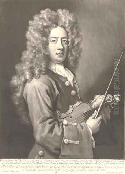 Cosins, (turning a violin) - view 1